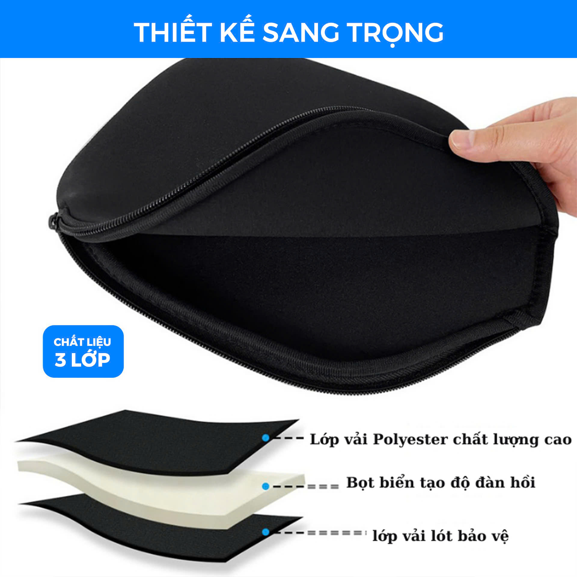 Túi bảo vệ mặt vợt Pickleball Zocker