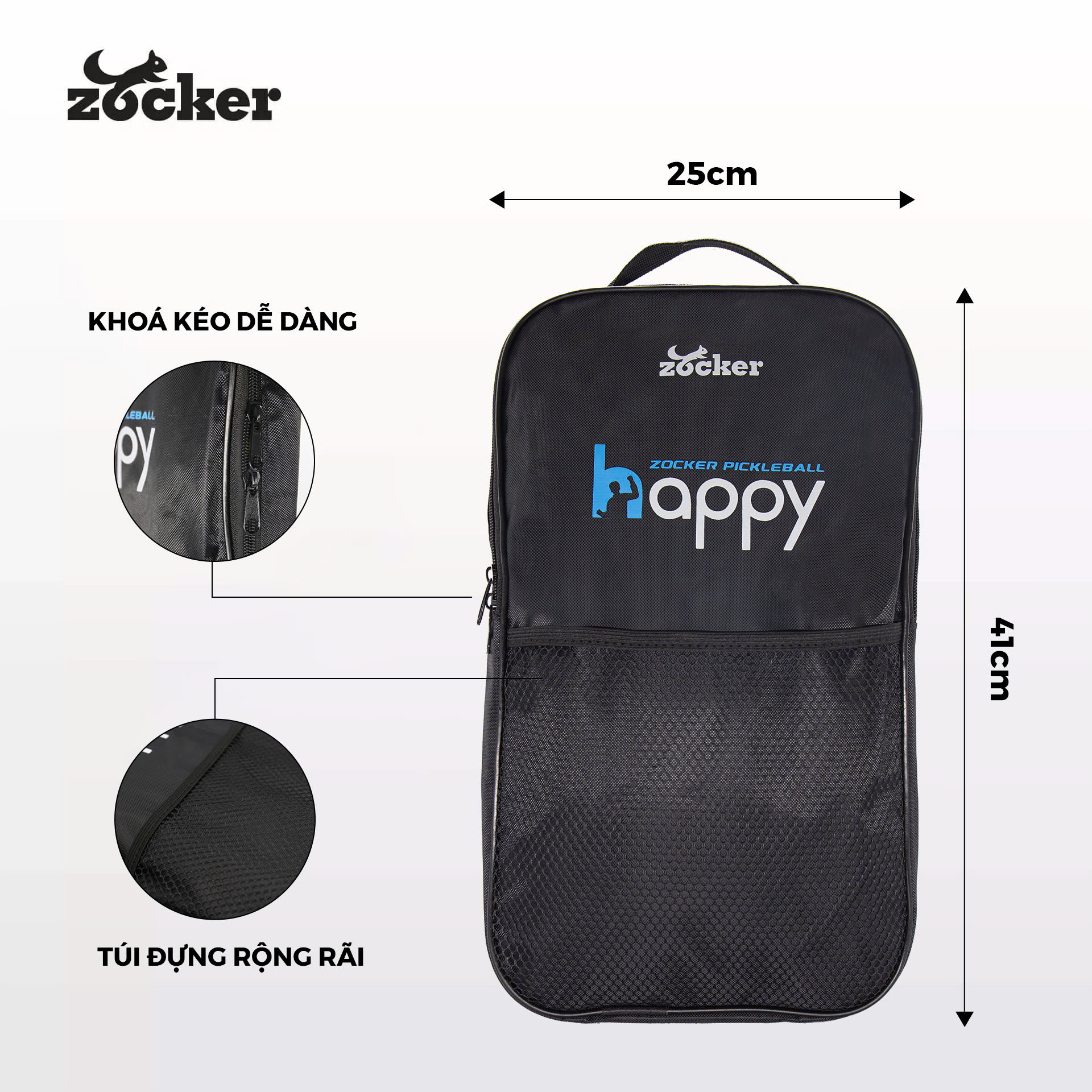Túi đựng vợt Pickleball Zocker