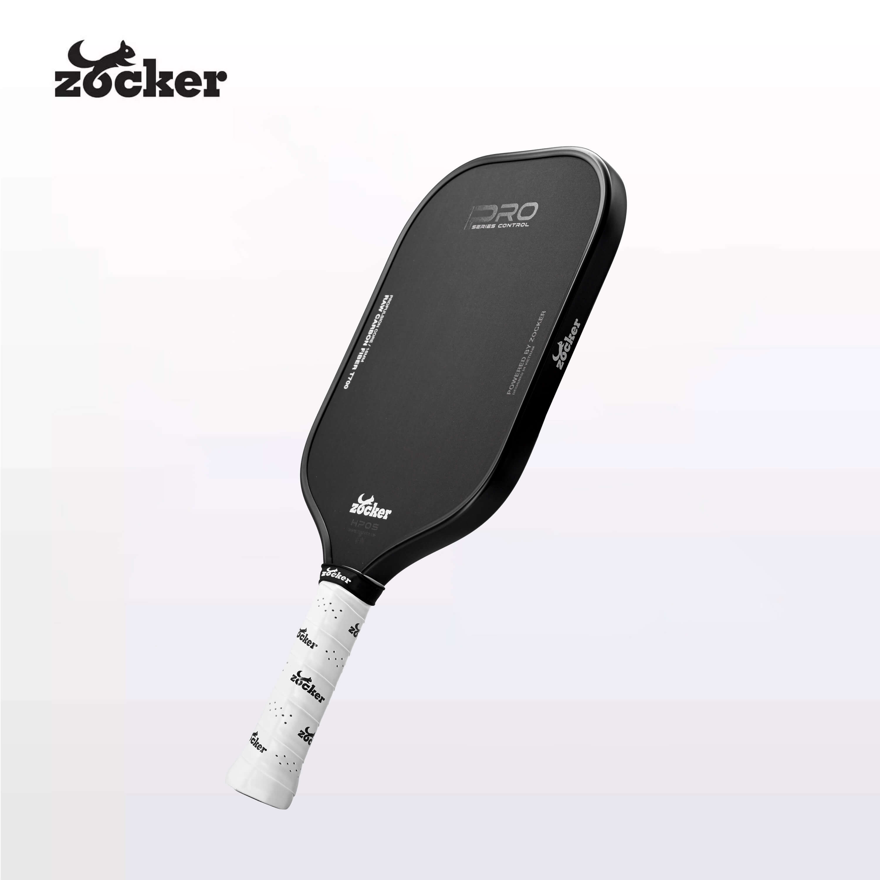 Vợt Pickleball Zocker Happy HP05 Pro Series 14mm-16mm Đen
