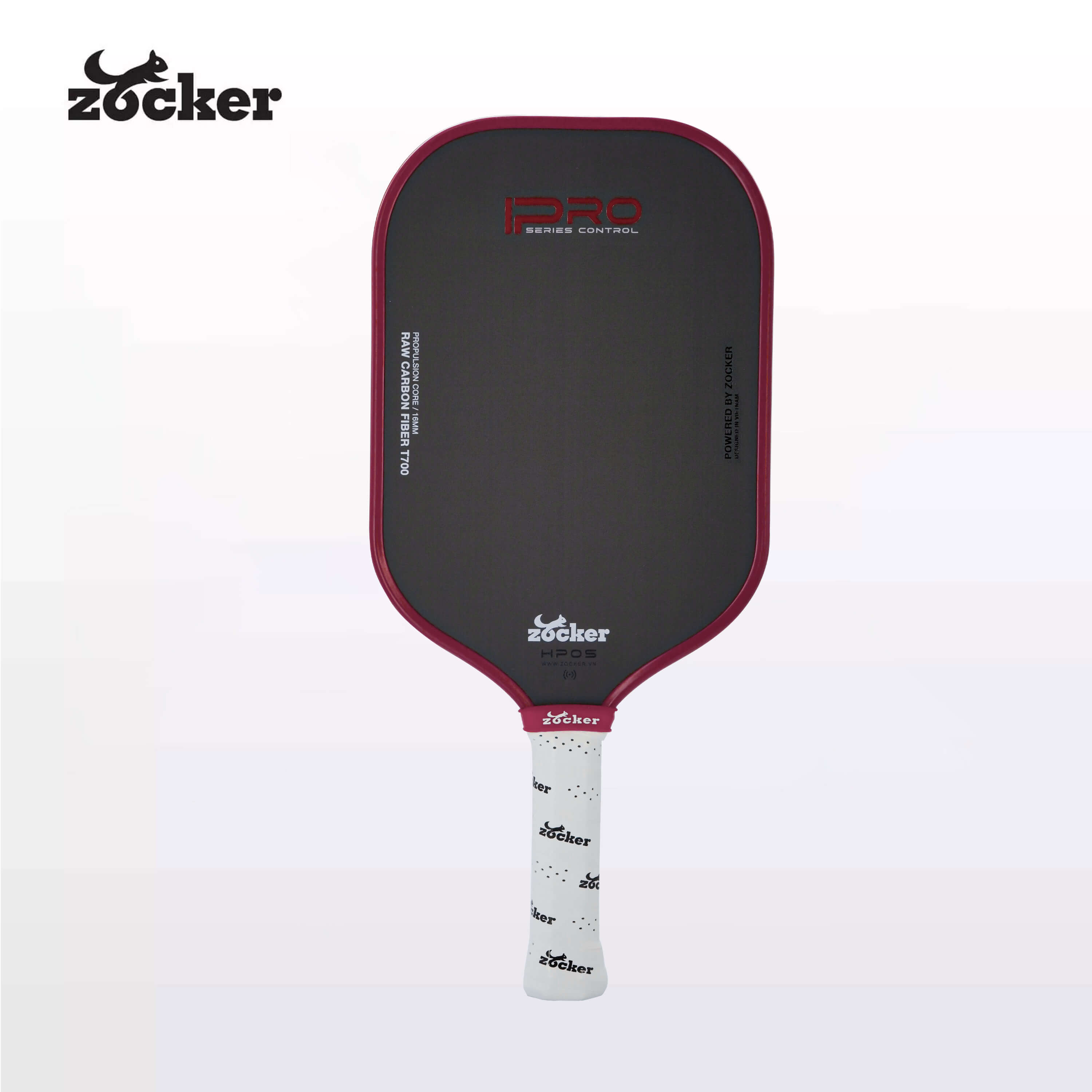 Vợt Pickleball Zocker Happy HP05 Pro Series 14mm-16mm Đỏ