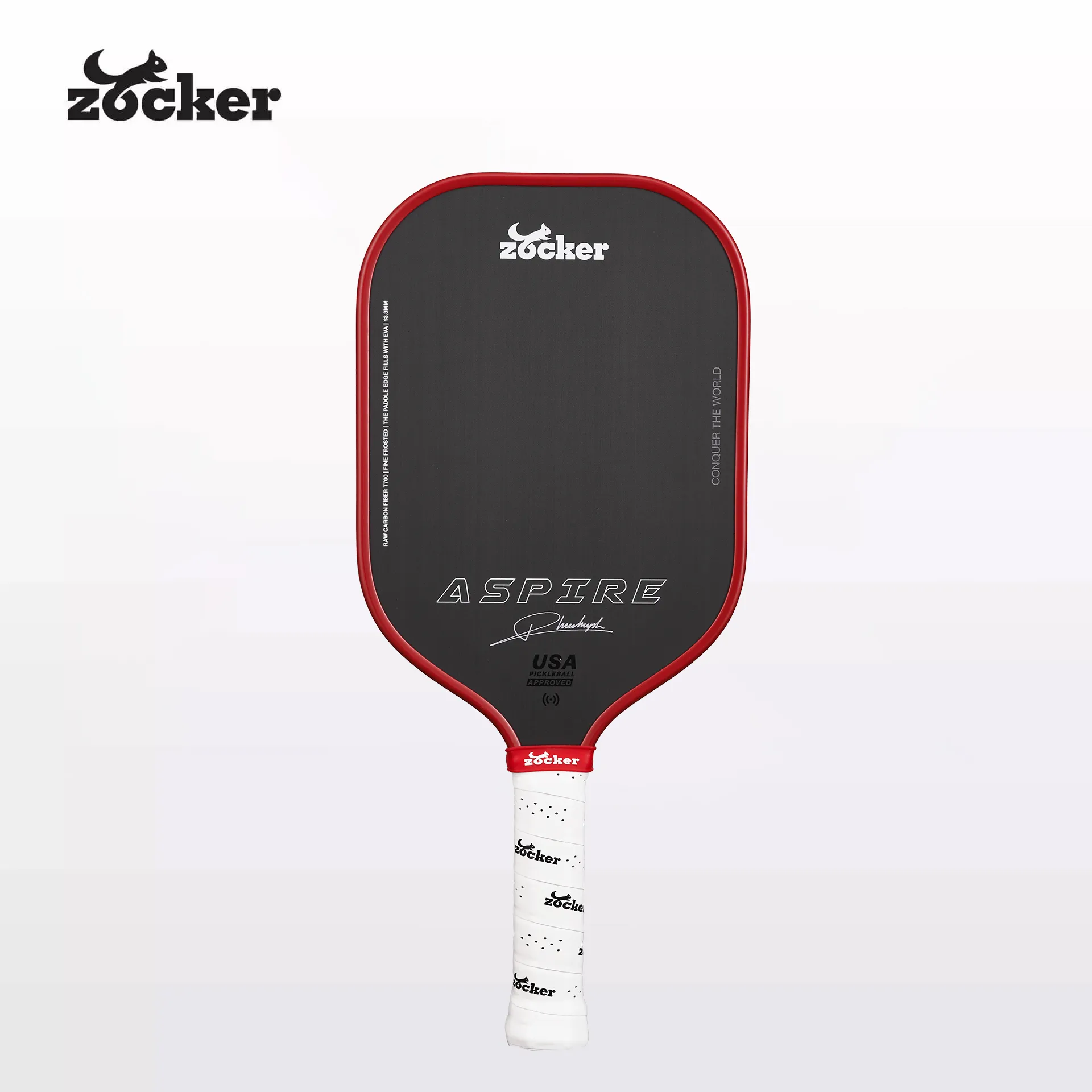 Vợt Pickleball Zocker Aspire 13,3mm - 16mm Red