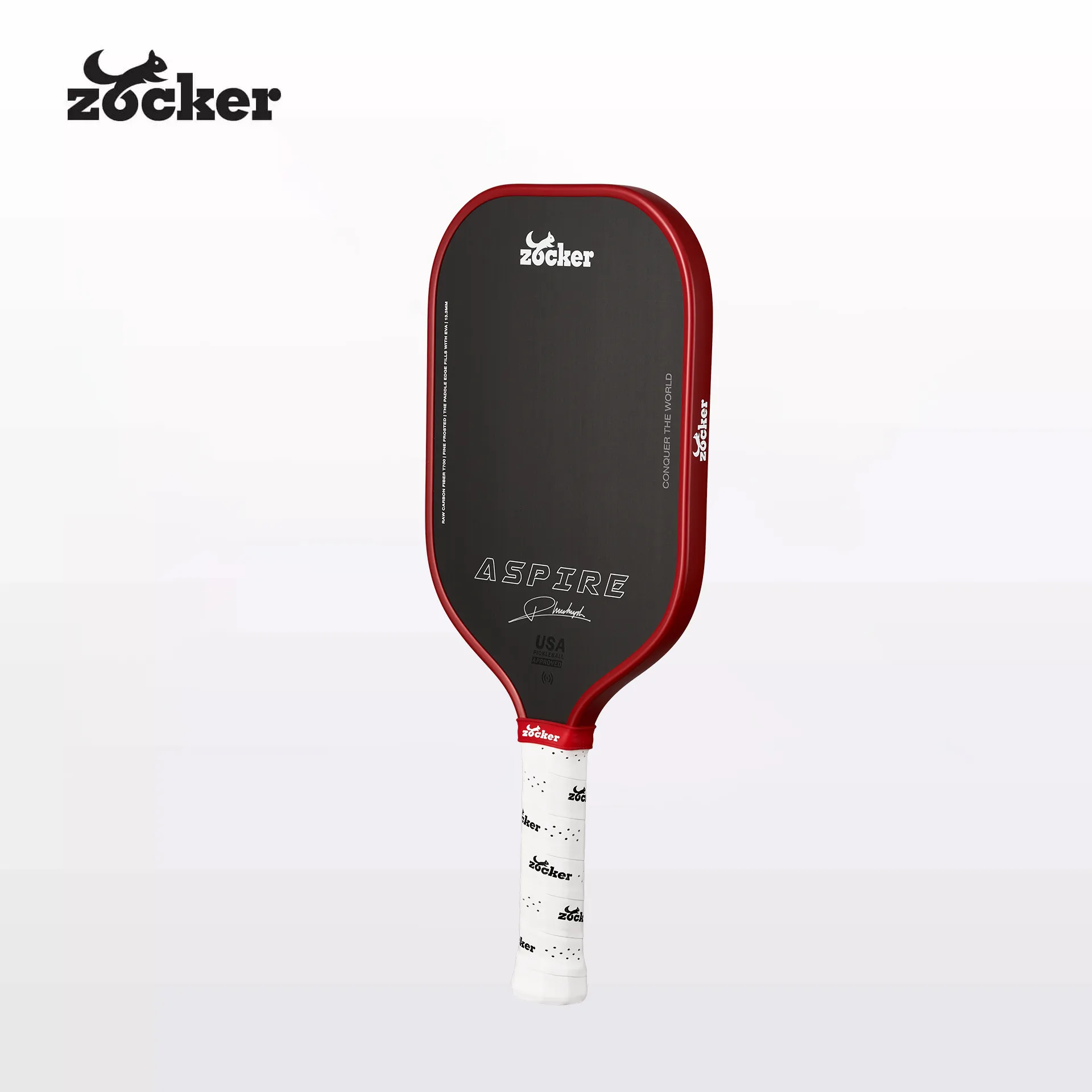 Vợt Pickleball Zocker Aspire 13,3mm - 16mm Red