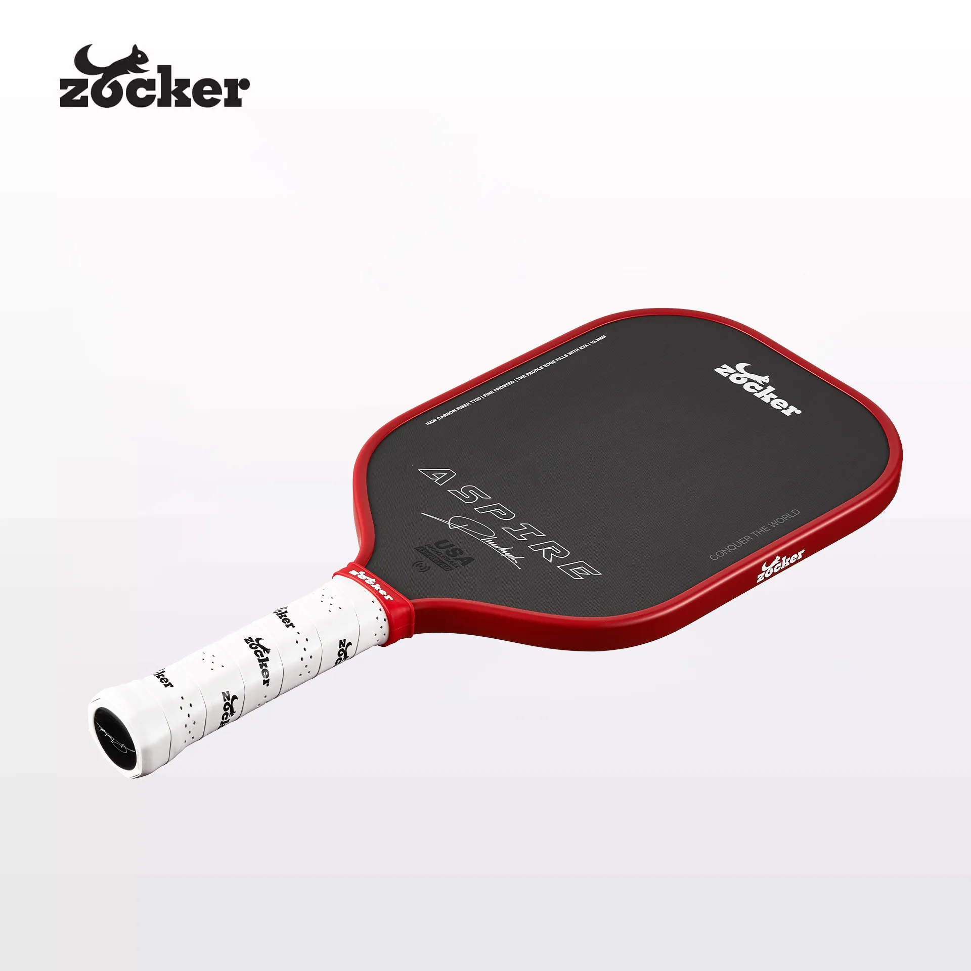 Vợt Pickleball Zocker Aspire 13,3mm - 16mm Red