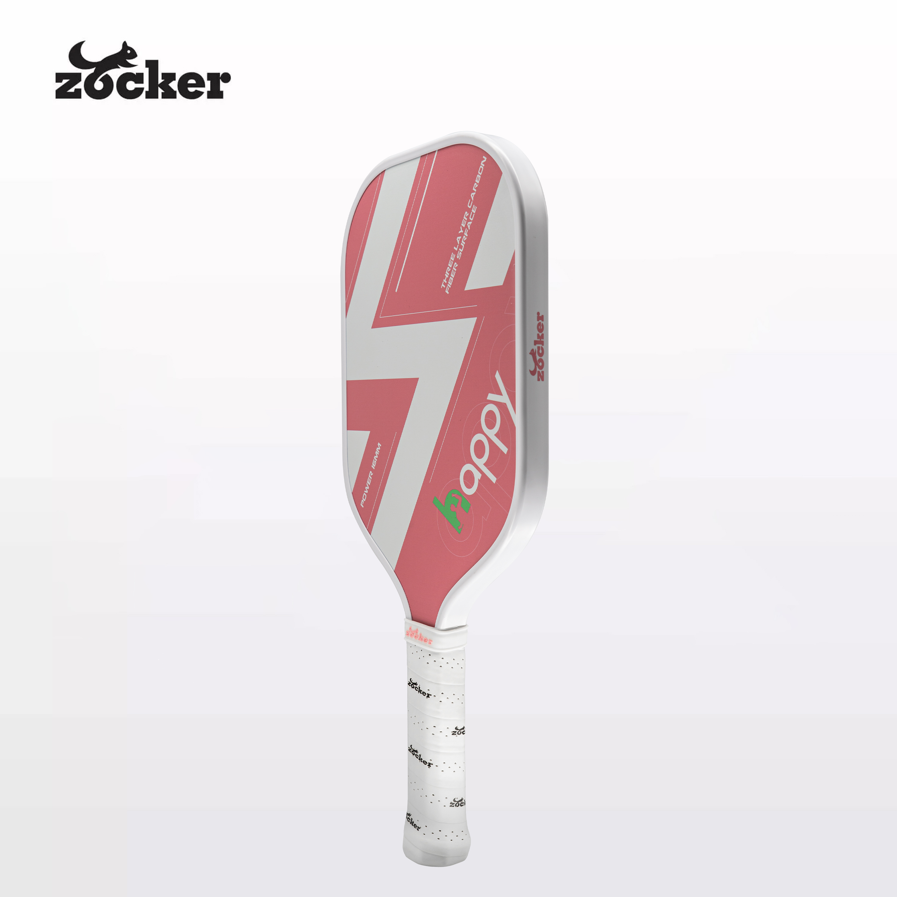 Vợt Pickleball Zocker Happy HP1 Standard Thunder White/Pink