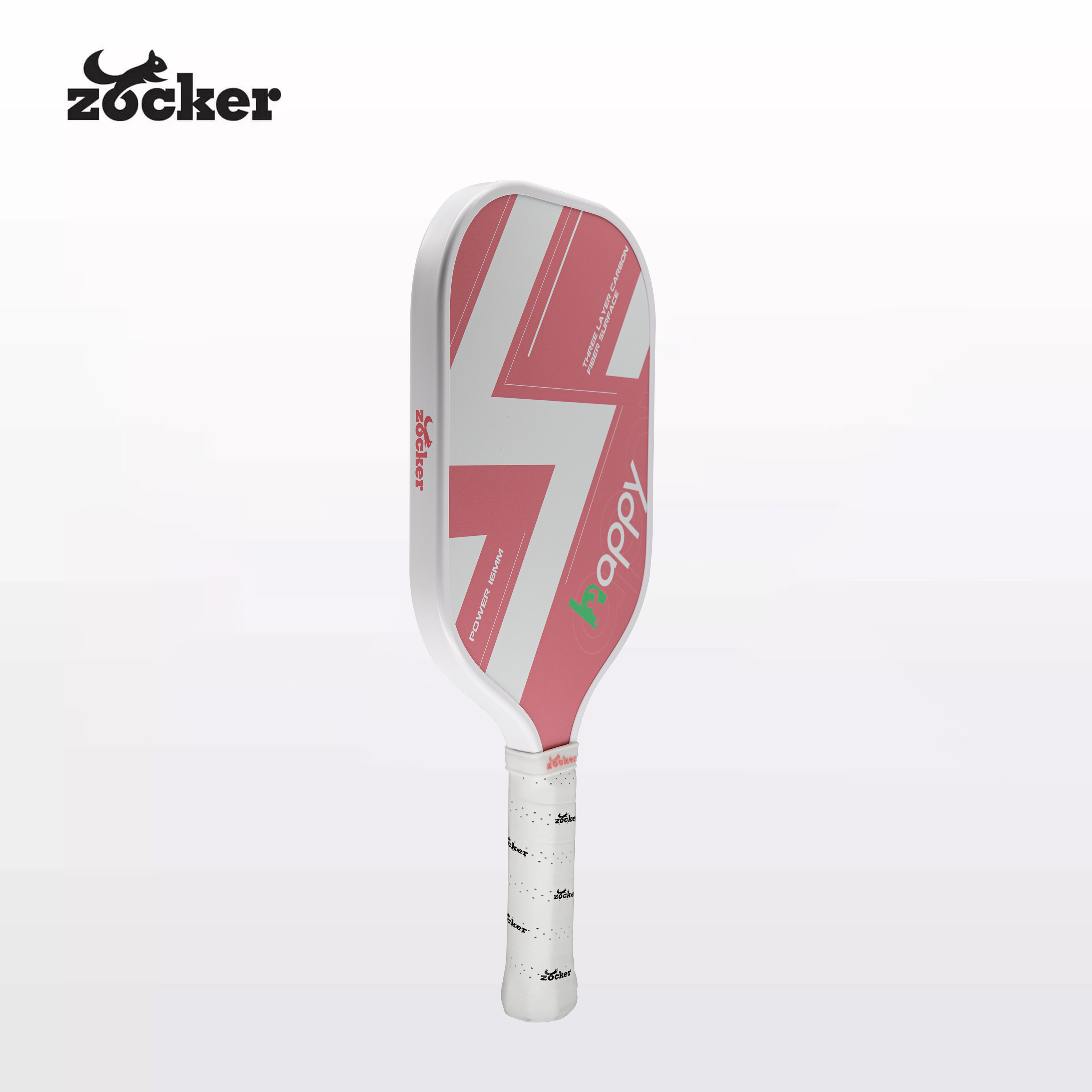 Vợt Pickleball Zocker Happy HP1 Standard Thunder White/Pink