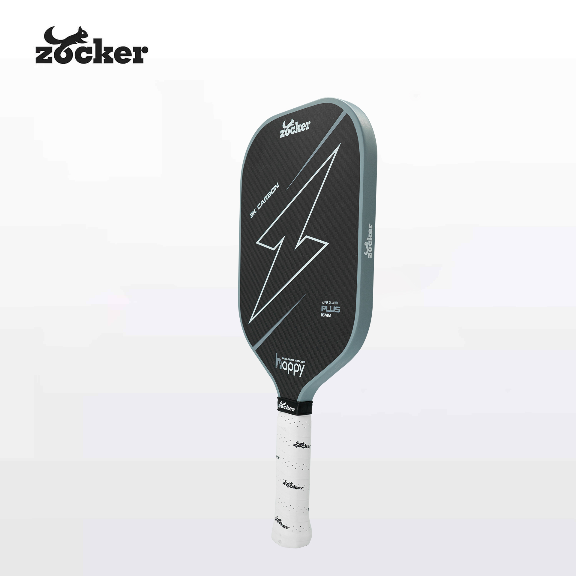Vợt Pickleball Zocker HP02 Plus Gen 2 Super Quality Gray
