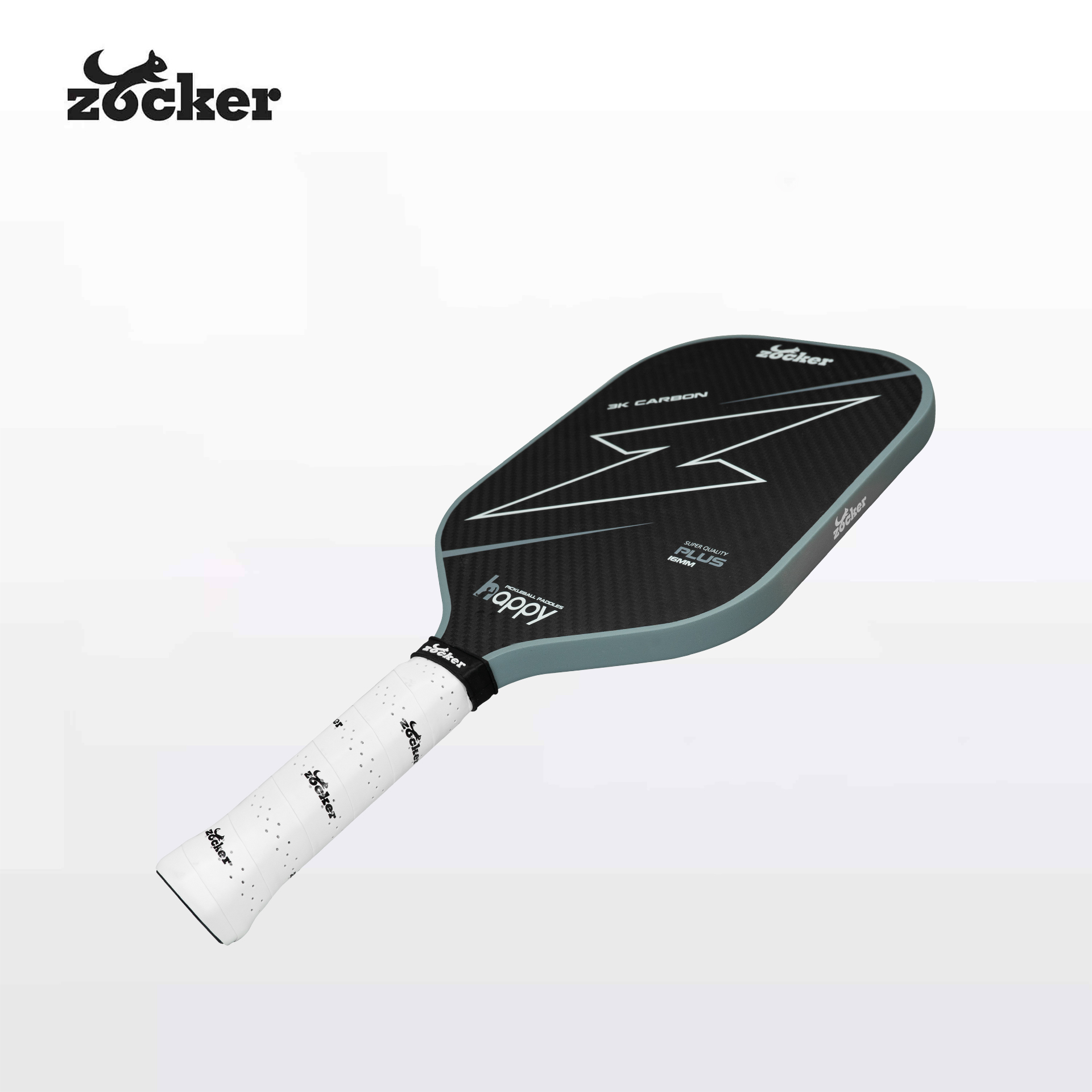 Vợt Pickleball Zocker HP02 Plus Gen 2 Super Quality Gray