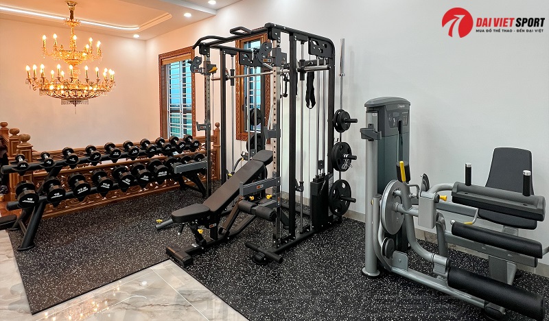 Thiết kế phòng gym tại nhà chuẩn cho giàn tạ