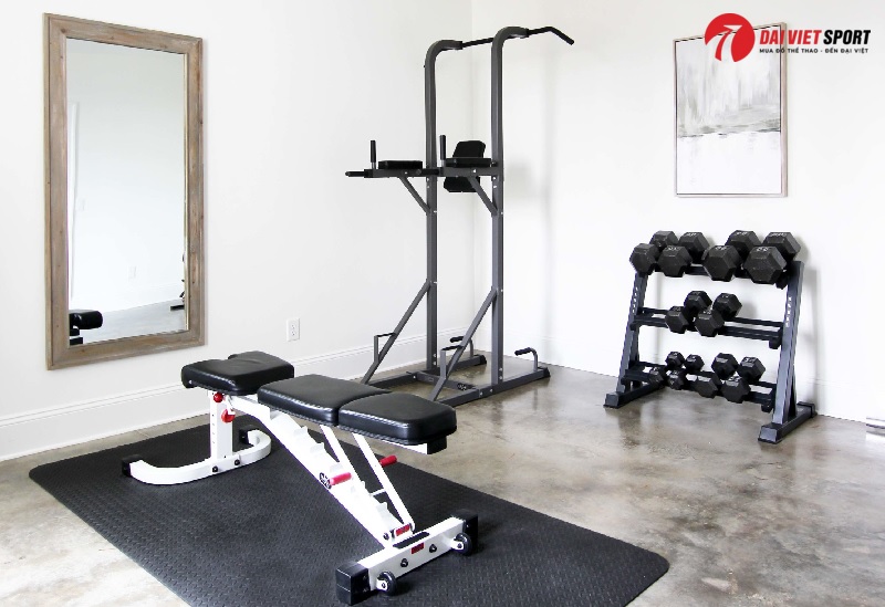 Thiết kế phòng gym tại nhà chuẩn cho giàn tạ