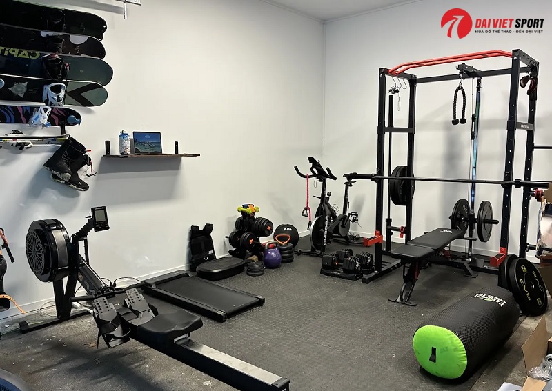 Thiết kế phòng gym tại nhà chuẩn cho giàn tạ